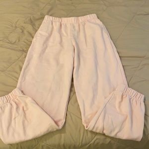 Pink brandy Melville sweatpants- new - one size fits all